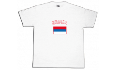 Serbia T-Shirt, white, size XL, Round-T
