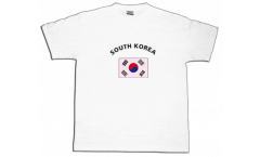 South Korea T-Shirt, white, size L, Round-T