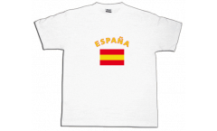 Spain Espana T-Shirt, white, size S, Round-T