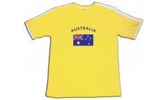 Australia T-Shirt, yellow-white, size XL