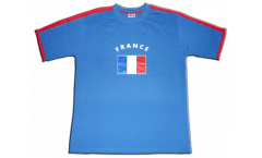 France T-Shirt, blue-red, size S