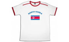 North corea T-Shirt, white-red, size S
