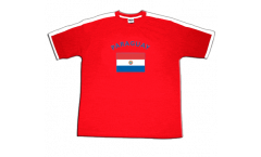 Paraguay T-Shirt, red-white, size S