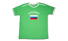 Slovenia T-Shirt, lime green-white, size S