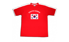South Korea T-Shirt, red-white, size M