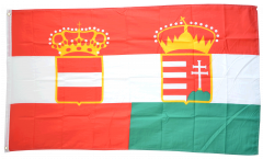 Austria-Hungary civil ensign 1867-1918 Flag