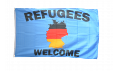 Germany Refugees Welcome Flag