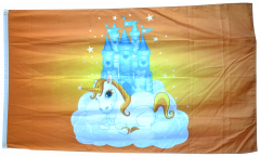 Unicorn orange Flag