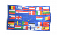 European Union EU with 28 states Flag