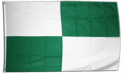 Fan Checkered green-white Flag