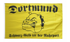 Fan Dortmund bulldog Ruhrpott Flag