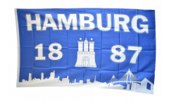 Fan Hamburg 1887 blue Flag