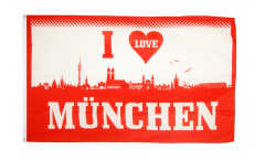 Fan I Love München Flag