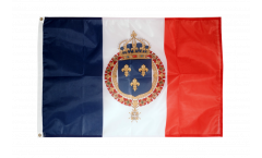 France with royal crest Flag
