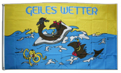 Geiles Wetter Flag