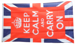Great Britain Keep calm and carry on Flag