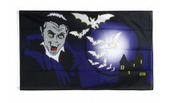 Halloween Vampire and Bats Flag