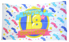 Happy Birthday 18 Flag