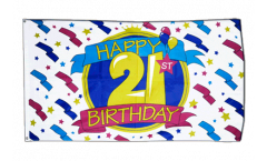 Happy Birthday 21 Flag