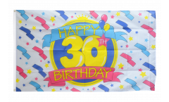 Happy Birthday 30 Flag