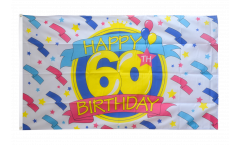 Happy Birthday 60 Flag