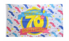 Happy Birthday 70 Flag