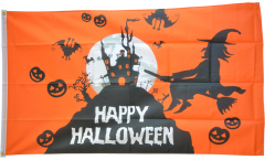 Happy Halloween orange Flag