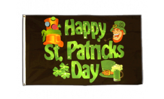 Happy Saint Patrick's Day St Patrick's 2 Flag