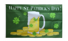 Happy Saint Patrick's Day St Patrick's Beer Flag