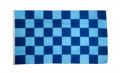 Checkered blue-blue Flag
