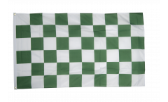 Checkered green-white Flag