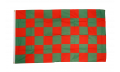 Checkered red-green Flag