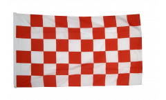 Checkered red-white Flag