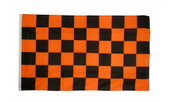 Checkered black-orange Flag