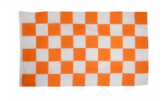 Checkered white-orange Flag