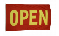 OPEN red-yellow Flag