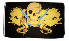 Pirate golden Flag