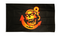 Pirate golden with Anchor Flag