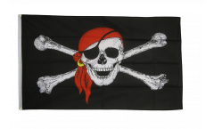 Pirate with bandana Flag