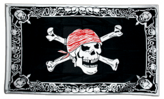 Pirate with trimming Flag