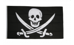 Pirate with two swords Flag