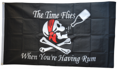 Pirate The Time Flies When You Are Having Fun Flag