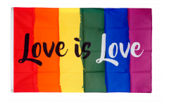 Rainbow Love is Love Flag