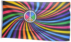 Rainbow Peace Swirl Flag