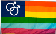 Rainbow Gay Mars Men Flag