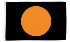 Black with orange circle Flag