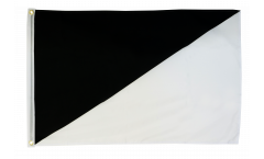 Per-bend black/white flag Flag