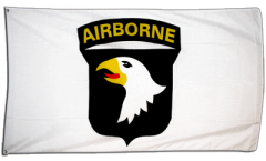 USA 101st Airborne white Flag