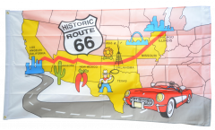 USA Route 66 Flag