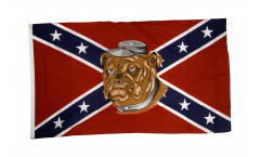USA Southern United States with Bulldog Flag